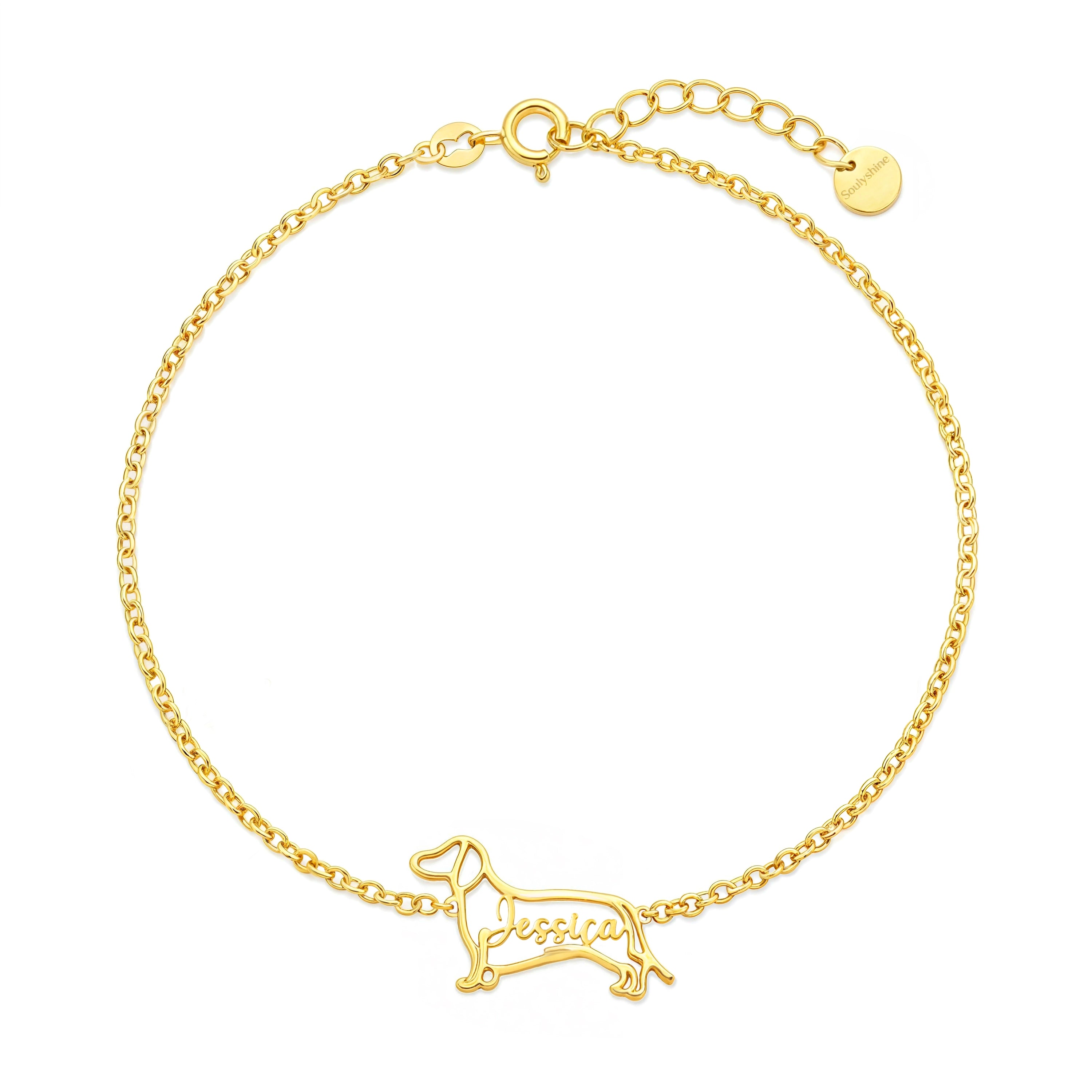 Soulyshine The Fine Line Dog Portrait - Handcrafted Bracelet