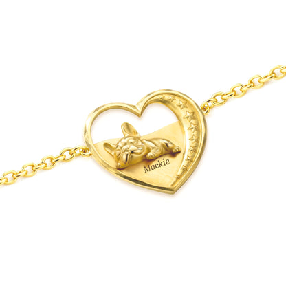 Soulyshine Starry Slumber – Personalized Pet Heart Bracelet