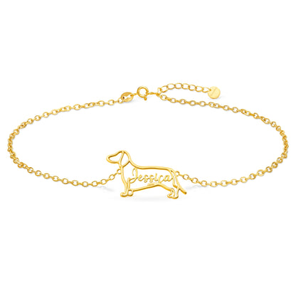 Soulyshine The Fine Line Dog Portrait - Handcrafted Bracelet