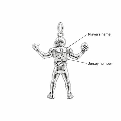 Game Day Gridiron Hero Charm Bracelet – Personalized Mom Gift – personalization guide