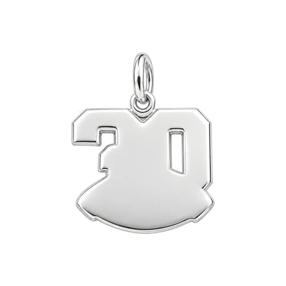 Game Day Heart Charm Bracelet – Personalized Football Mom Gift – back of the charm, engraving area