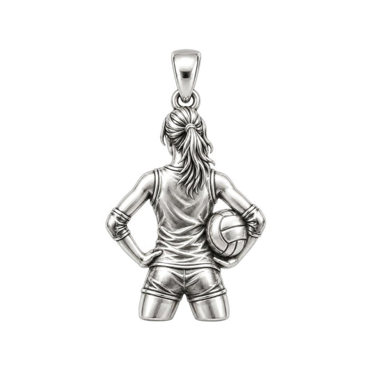 Game Day Spirit Charm Bracelet – Personalized Athlete Gift – back of the charm, engraving area