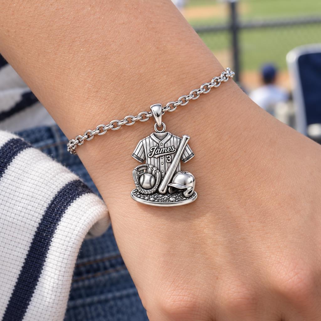 Gameday Jersey and Gear Charm Bracelet Set – worn / in use