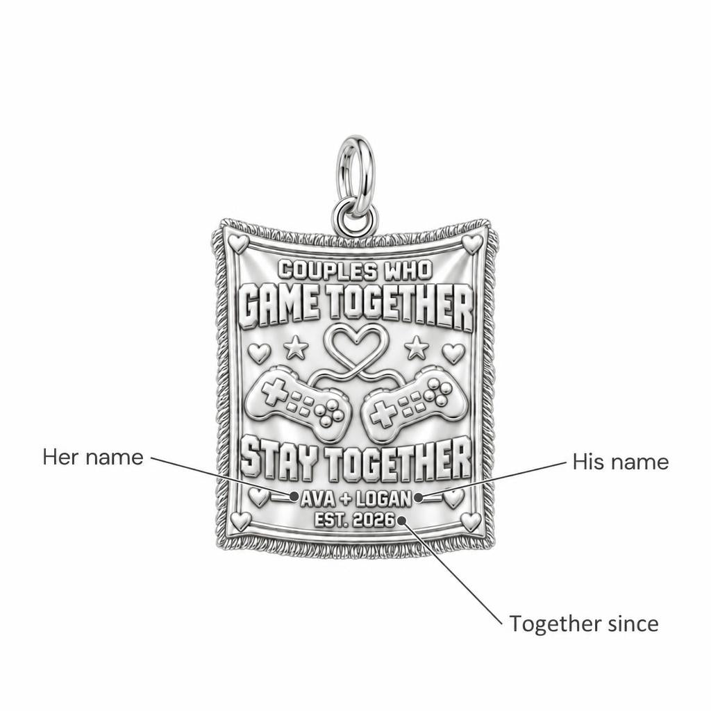 Gamer Couple Connection Charm Bracelet – Personalized Couple Gift – personalization guide