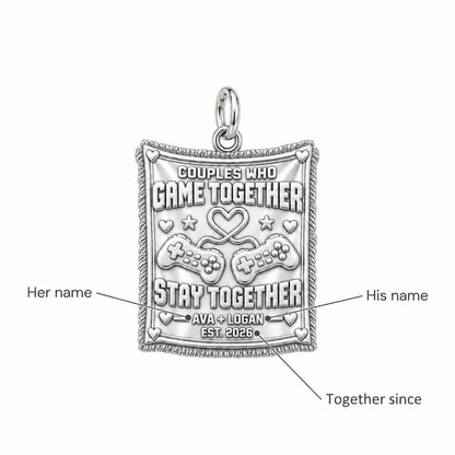 Gamer Couple Connection Charm Bracelet – Personalized Couple Gift – personalization guide