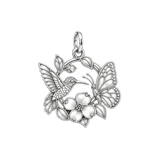 Garden Friends Meadow Charm and Polyester Cord Bracelet Set