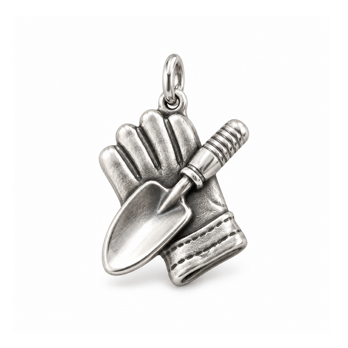 Garden Glove & Trowel Charm — Silver | charm-topics-remaining-444-2026-09-14 | topic-220
