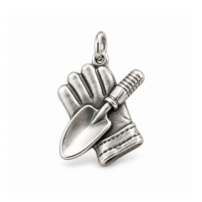 Garden Glove & Trowel Charm — Silver | charm-topics-remaining-444-2026-09-14 | topic-220