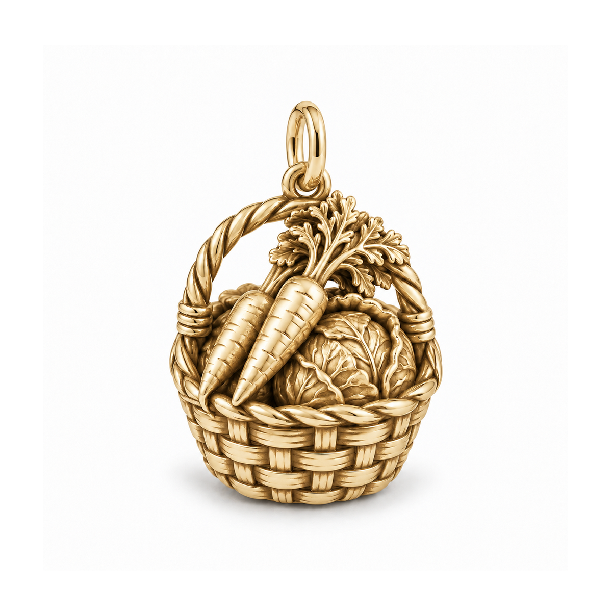 Garden Harvest Basket Charm — Gold | charm-topics-remaining-444-2026-09-14 | topic-218