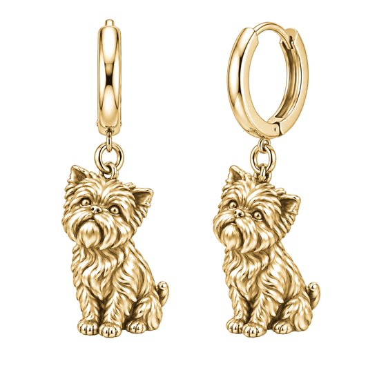 gaze-earrings-default-gallery Affenpinscher — Gold