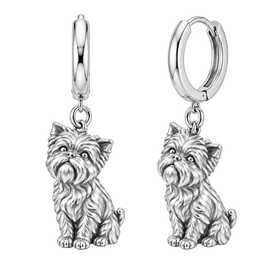 gaze-earrings-default-gallery Affenpinscher — Silver