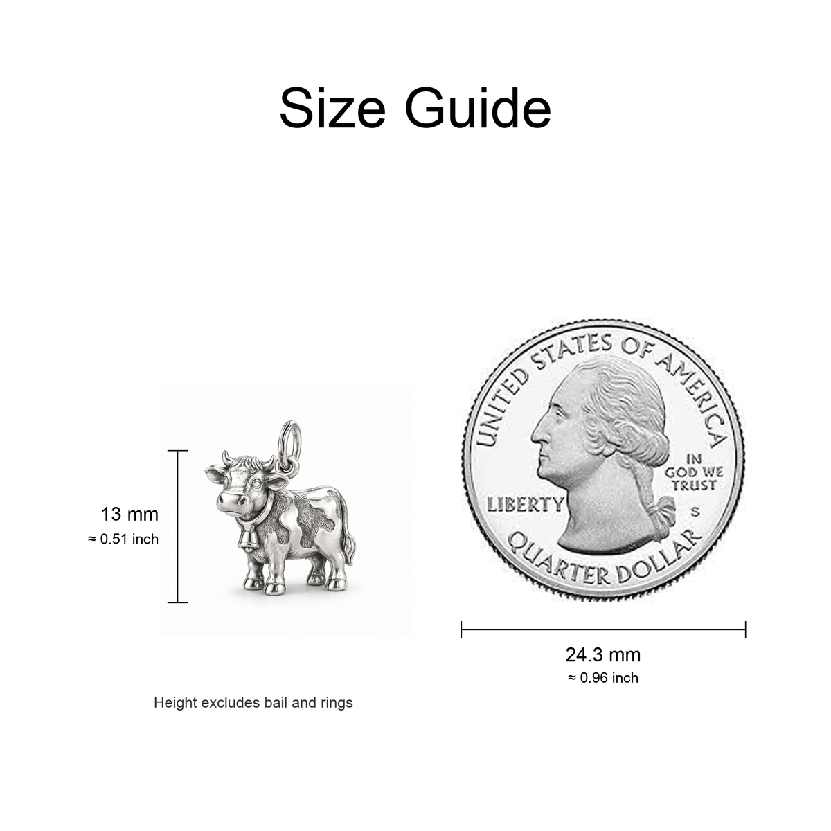 Gentle Dairy Cow Charm — Size Guide | charm-topics-remaining-444-2026-09-14 | topic-292