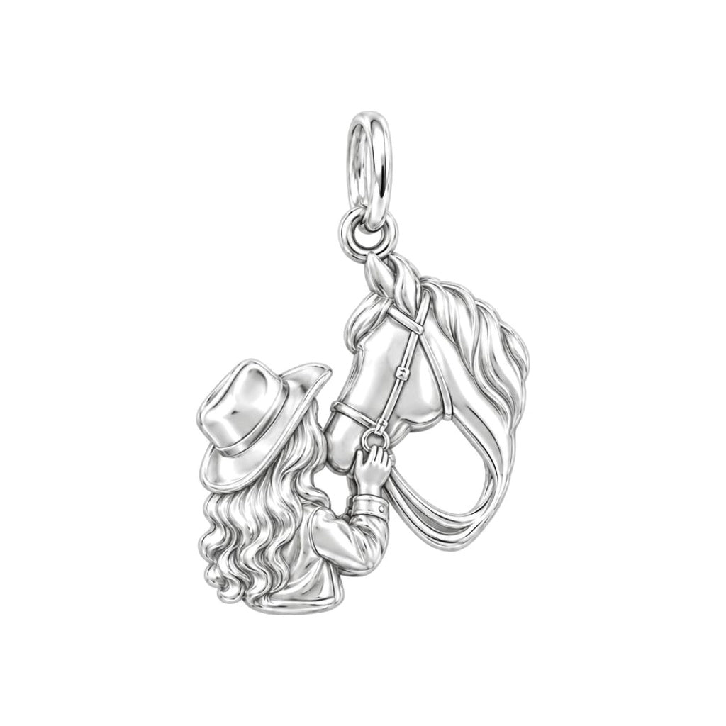 Gentle Horse Kiss Keepsake Plaque – back of the charm, engraving area