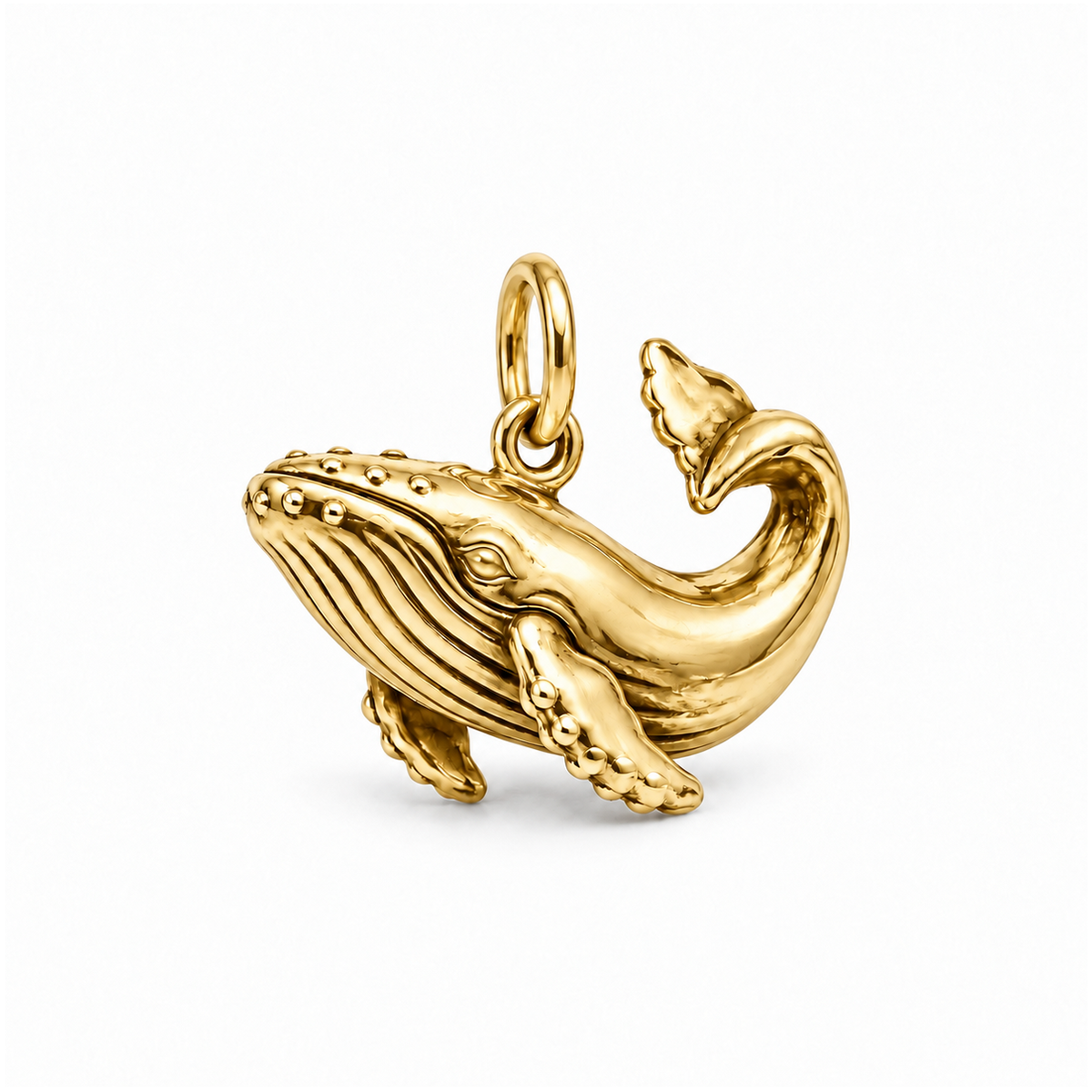 Gentle Humpback Whale Charm — Gold | charm-topics-remaining-444-2026-09-14 | topic-120