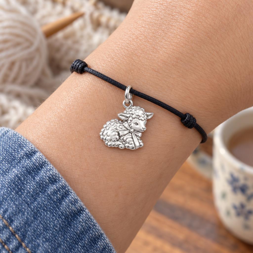 Gentle Little Lamb Charm Bracelet – Personalized Gift