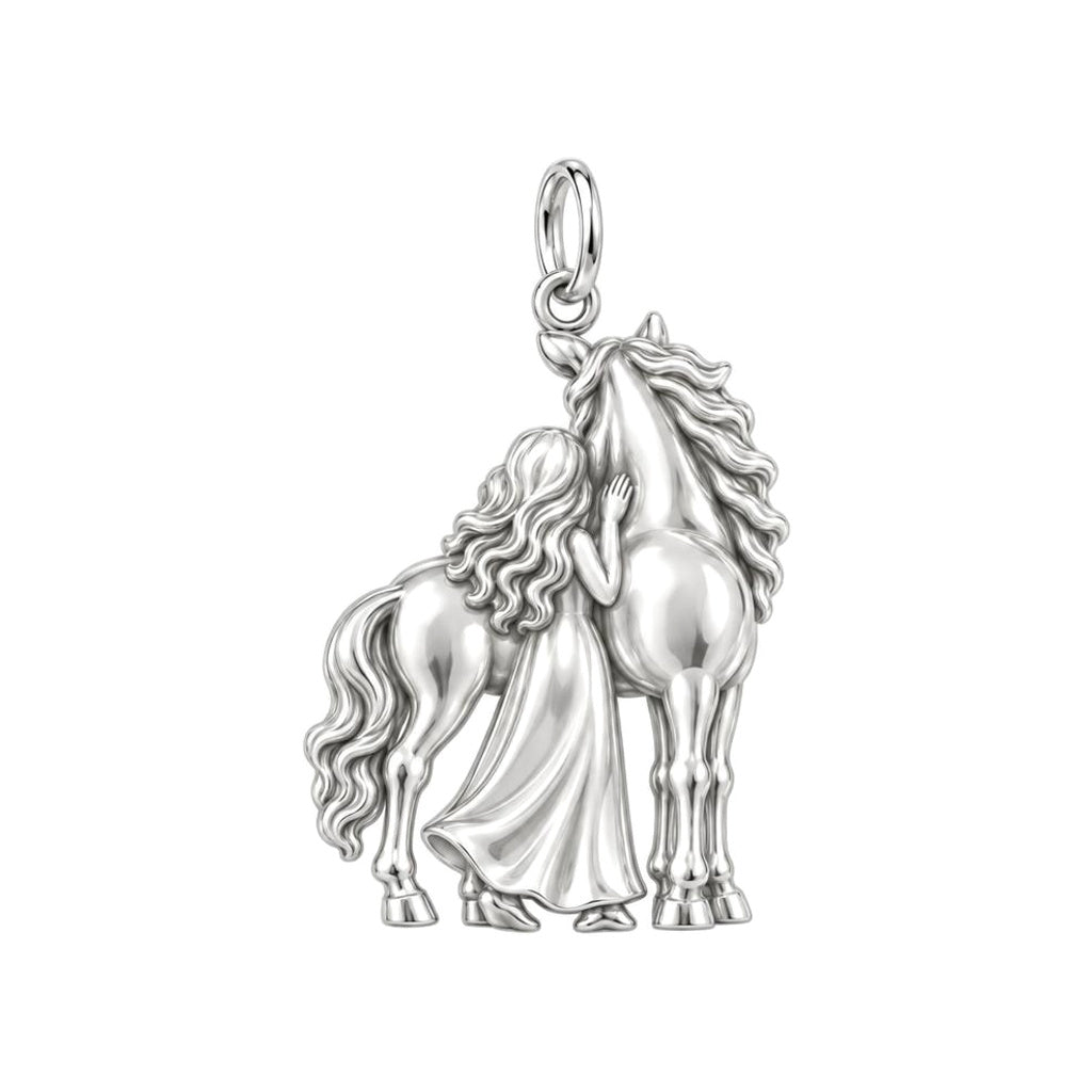 Gentle Spirit Bond Charm Bracelet Set – back of the charm, engraving area