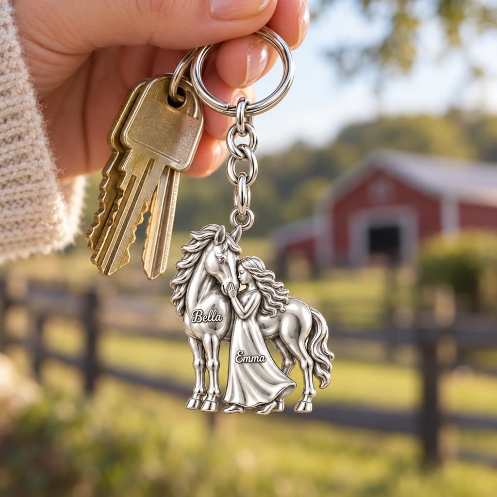 Gentle Spirit Bond Charm Keychain – worn / in use