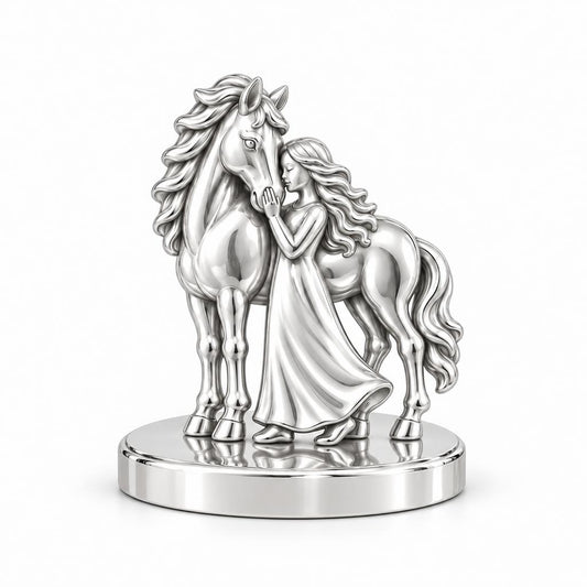 Gentle Spirit Bond Keepsake Plaque – silver, front view