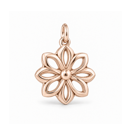 Geometric Bloom Charm — Rose Gold | charm-topics-remaining-444-2026-09-14 | topic-418