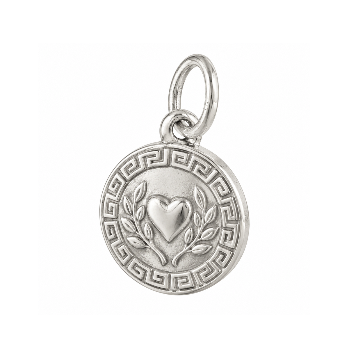 Geometric Pattern Plate Charm — Silver — 50-works-silver-20260916-172