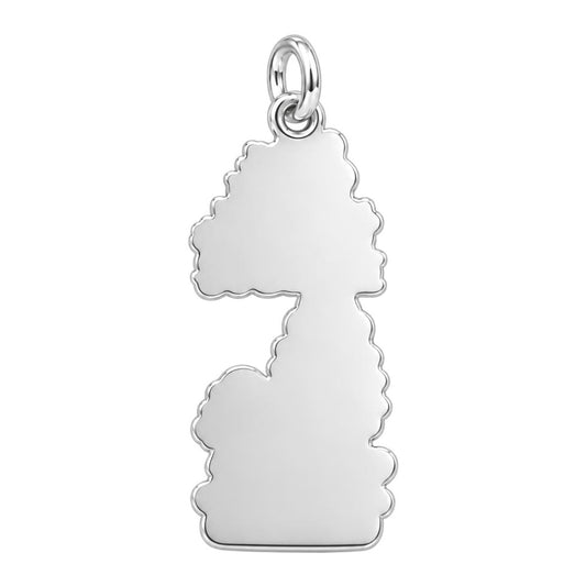 Girl Who Loves Her Dog Charm and Polyester Cord Bracelet Set