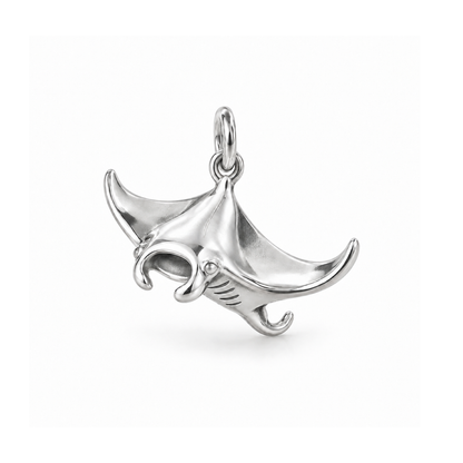 Gliding Manta Ray Charm — Silver | charm-topics-remaining-444-2026-09-14 | topic-117
