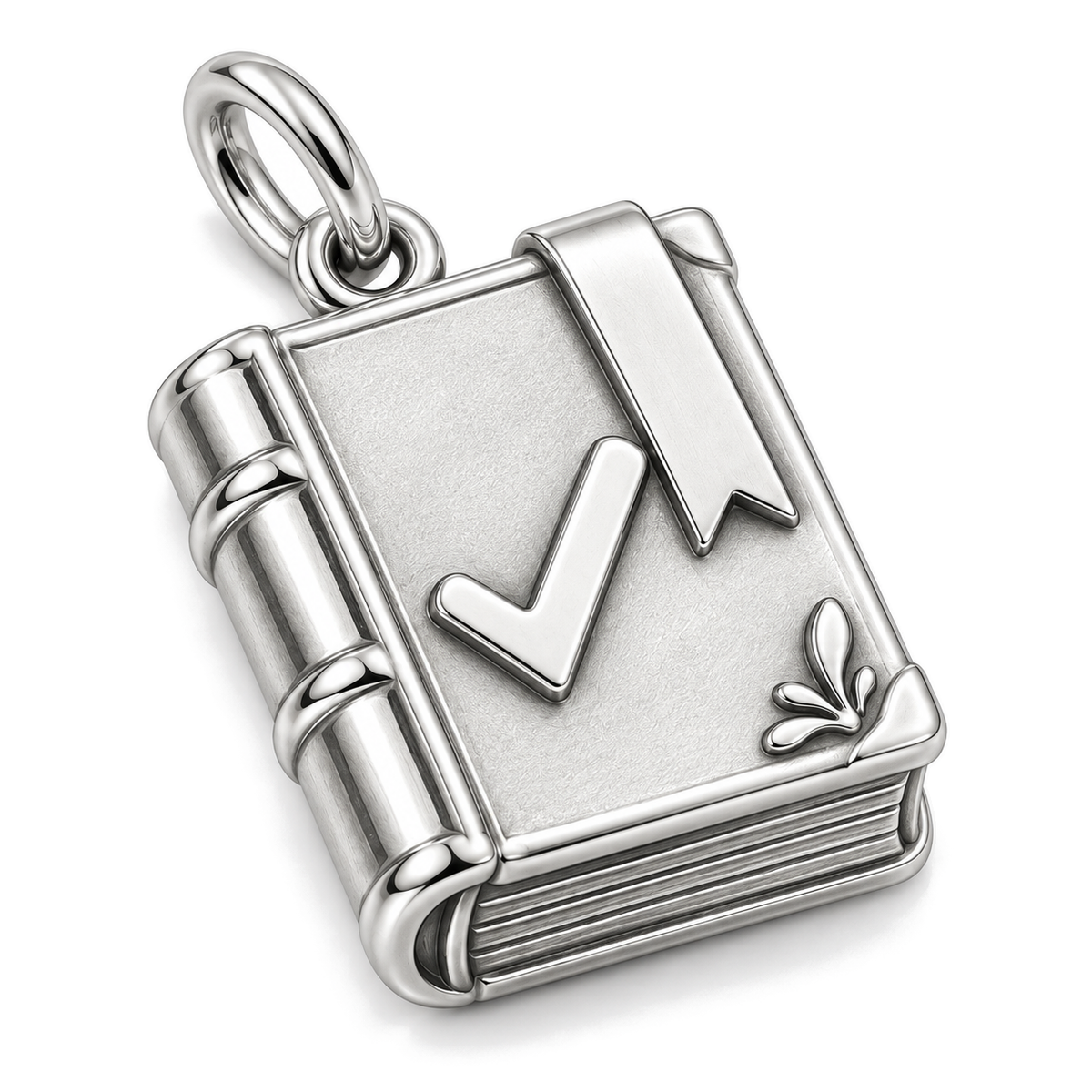 Goals Achieved Journal Charm — Silver Super Macro | charm-topics-remaining-444-2026-09-14 | topic-242