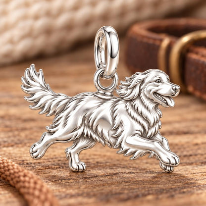 Golden Joy Runner Charm and Polyester Cord Bracelet Set