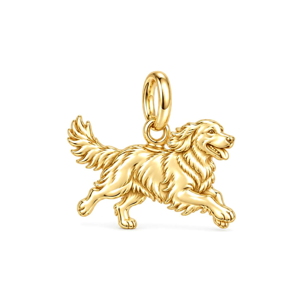 Golden Joy Runner Charm and Polyester Cord Bracelet Set