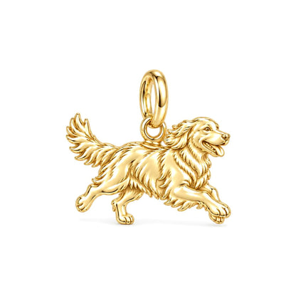 Golden Joy Runner Charm and Polyester Cord Bracelet Set
