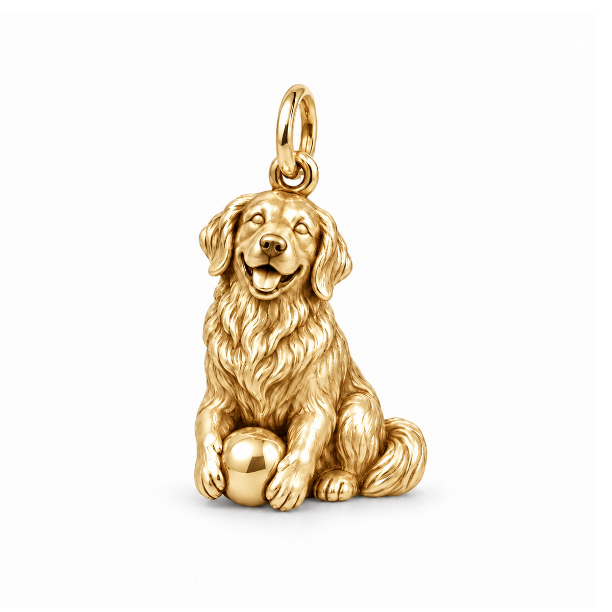 Golden Retriever Playtime Charm — Gold | charm-topics-remaining-444-2026-09-14 | topic-363