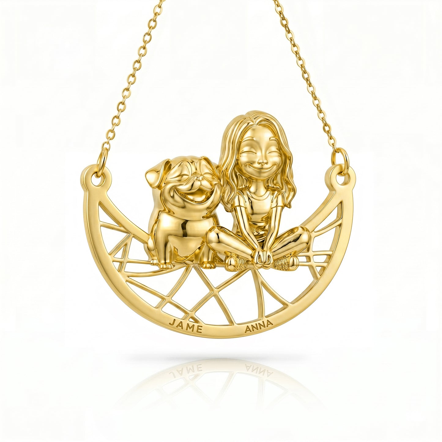 Soulyshine Pug Signature - Personalized Companion Handcrafted Necklace