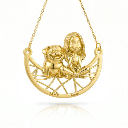 Soulyshine Pug Signature - Personalized Companion Handcrafted Necklace