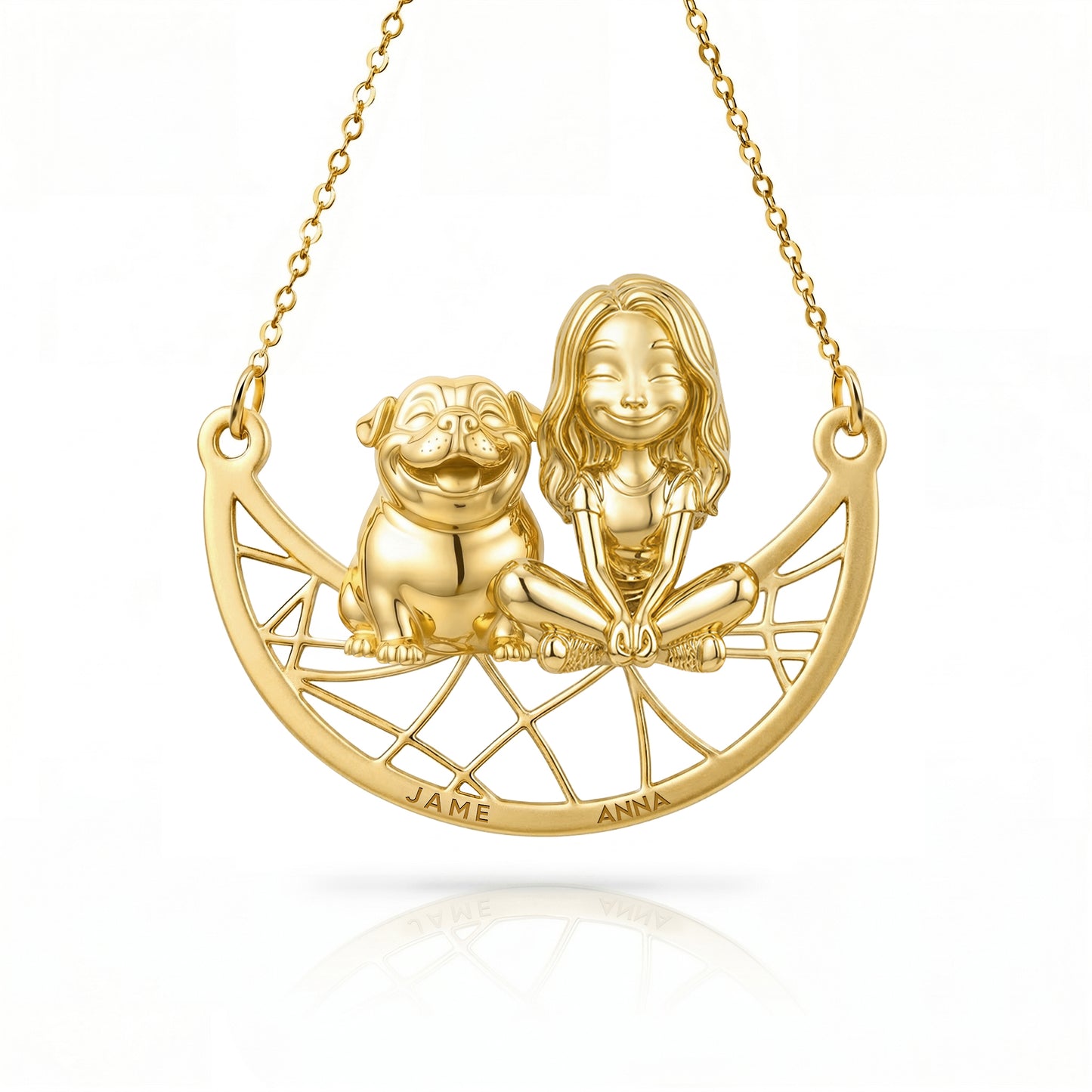 Soulyshine English Bulldog Signature - Personalized Companion Handcrafted Necklace