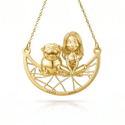 Soulyshine English Bulldog Signature - Personalized Companion Handcrafted Necklace