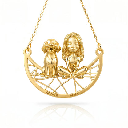 Soulyshine Golden Retriever Signature - Personalized Companion Handcrafted Necklace