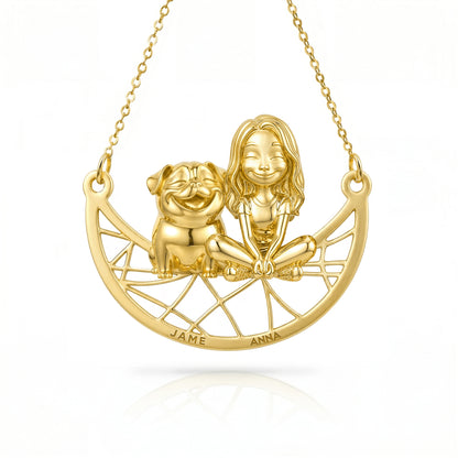 Soulyshine Pug Signature - Personalized Companion Handcrafted Necklace