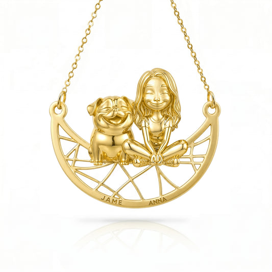 Soulyshine Pug Signature - Personalized Companion Handcrafted Necklace
