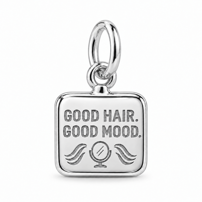 Good Hair. Good Mood. Dangle Charm | Silver | sha256:07a5c31d4c44c8cf62a95ba12cd4eb3f1f69f7b4b1c063d41576c47ef0ea23dc