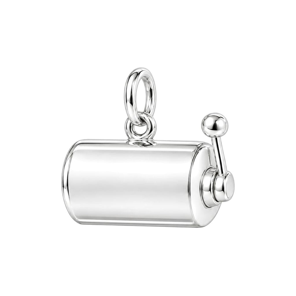 Good Luck Slot Machine Charm Bracelet – Personalized Bestie Gift – back of the charm, engraving area