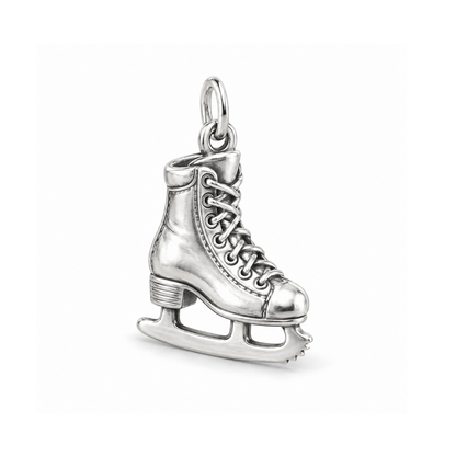 Graceful Glide Ice Skate Charm — Silver | charm-topics-remaining-444-2026-09-14 | topic-344