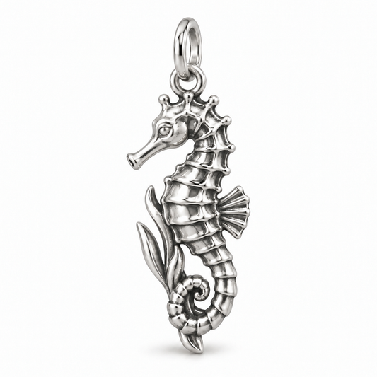 Graceful Seahorse Charm — Silver | charm-topics-remaining-444-2026-09-14 | topic-119
