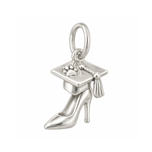 Graduation Cap and Paw Print Charm — Silver — 50-works-silver-20260916-39