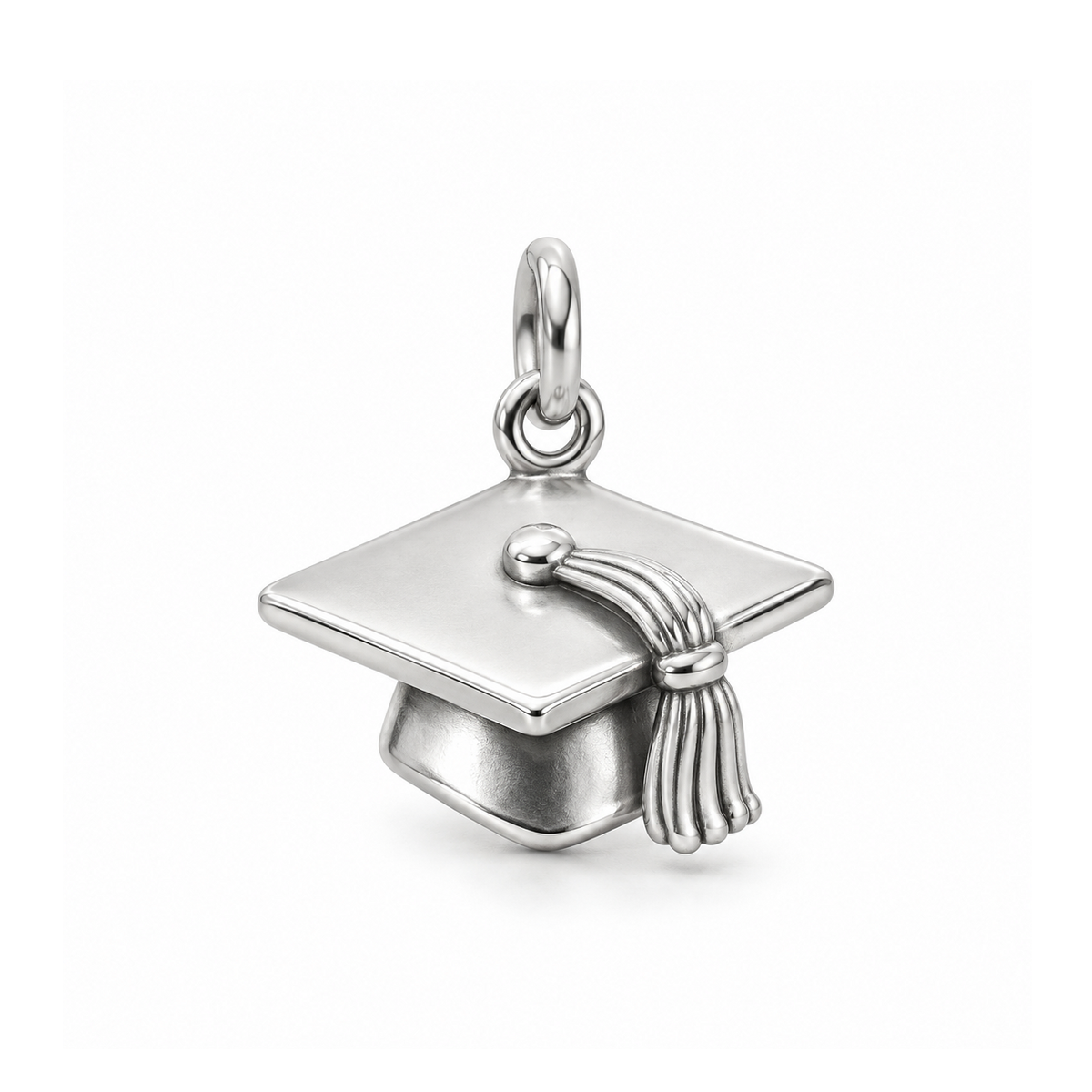 Graduation Cap Charm — Silver | charm-topics-remaining-444-2026-09-14 | topic-399