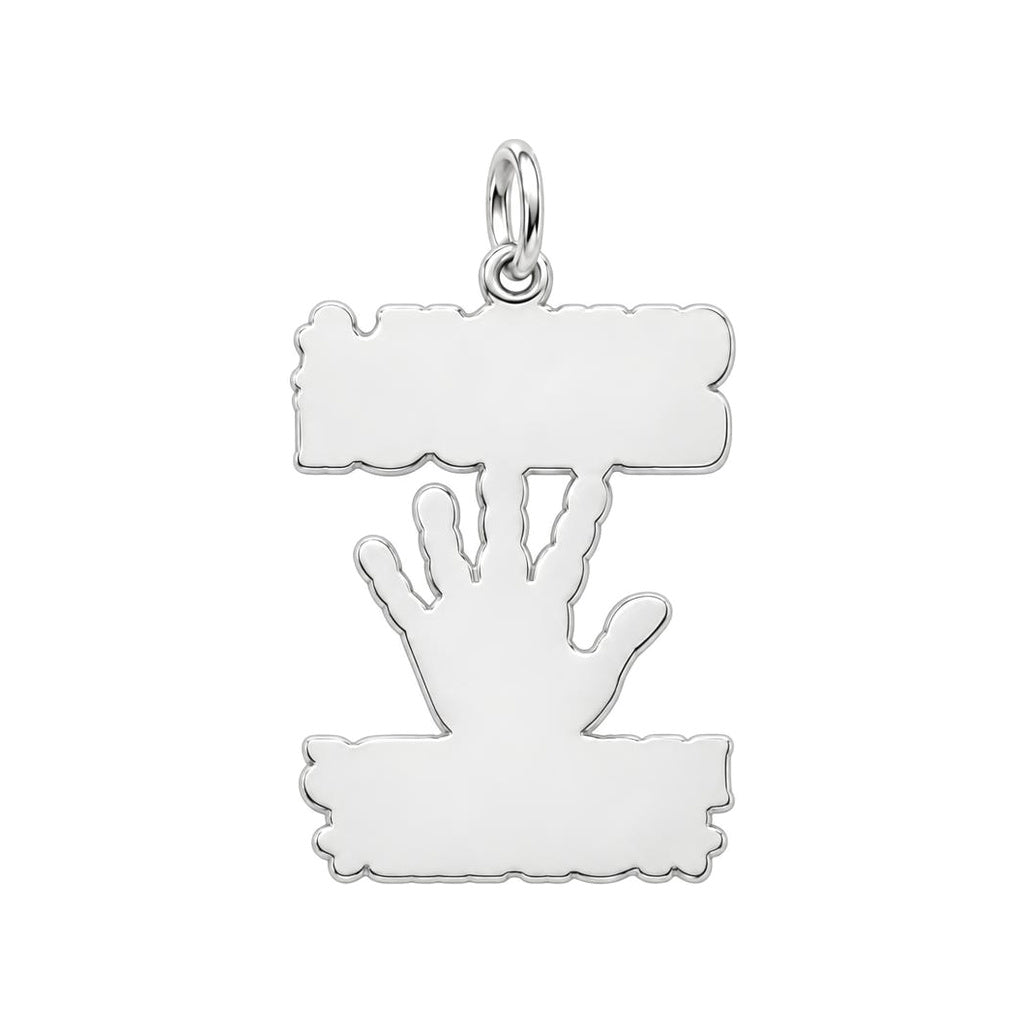 Grandma and Grandson Charm Bracelet – Personalized Nana Gift – back of the charm, engraving area
