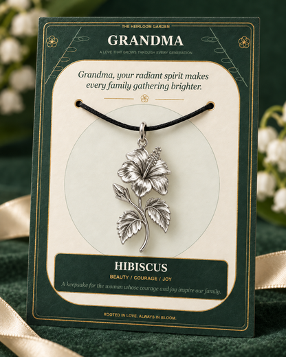 Grandma, Your Love Is the Root From Which Our Family Blooms — Flower Charm Bracelet Set