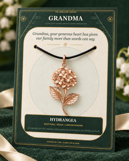 Grandma, Your Love Is the Root From Which Our Family Blooms — Flower Charm Bracelet Set