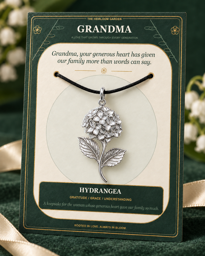Grandma, Your Love Is the Root From Which Our Family Blooms — Flower Charm Bracelet Set