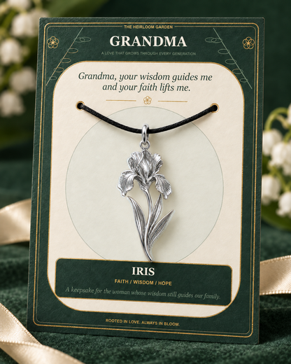Grandma, Your Love Is the Root From Which Our Family Blooms — Flower Charm Bracelet Set