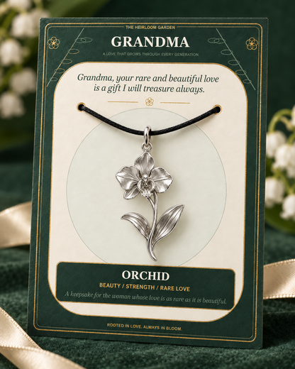 Grandma, Your Love Is the Root From Which Our Family Blooms — Flower Charm Bracelet Set